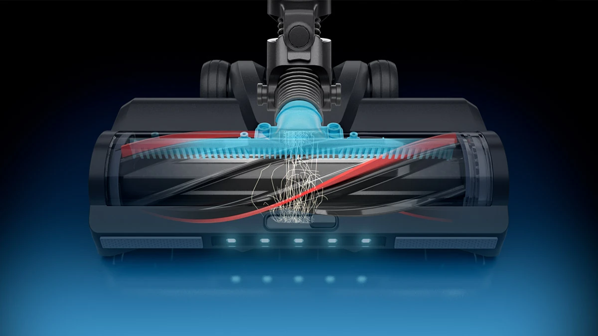 Close-up of the Halo Capsule XR vacuum cleaner head