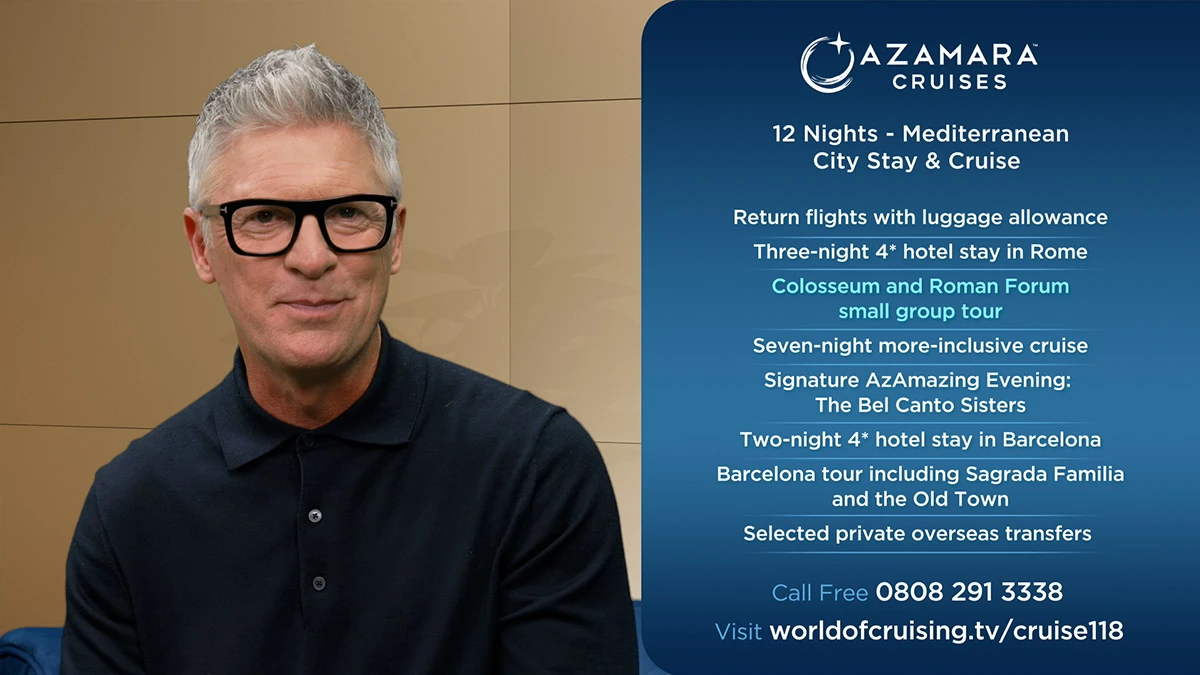 World of Cruising presenters and destination graphics